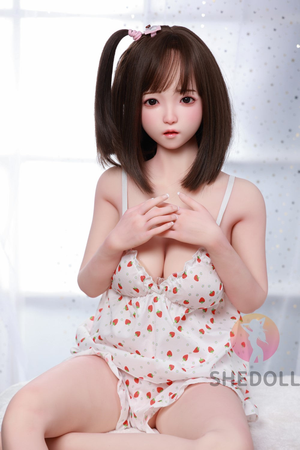 Candy Sex Doll (SHEDOLL 148 cm D puodelis # SH077 2.0 TPE + silikonas)