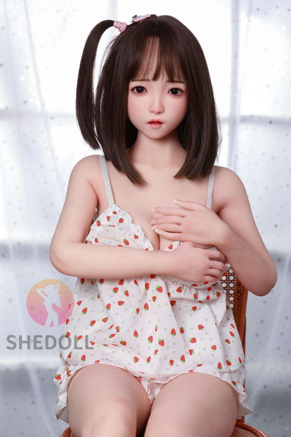 Candy Sex Doll (SHEDOLL 148 cm D puodelis # SH077 2.0 TPE + silikonas)