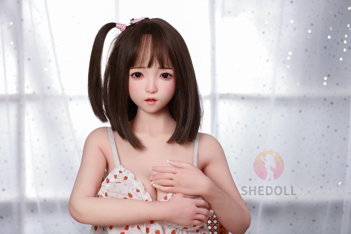 Candy Sex Doll (SHEDOLL 148 cm D puodelis # SH077 2.0 TPE + silikonas)