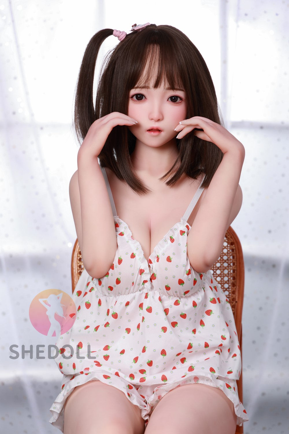 Candy Sex Doll (SHEDOLL 148 cm D puodelis # SH077 2.0 TPE + silikonas)