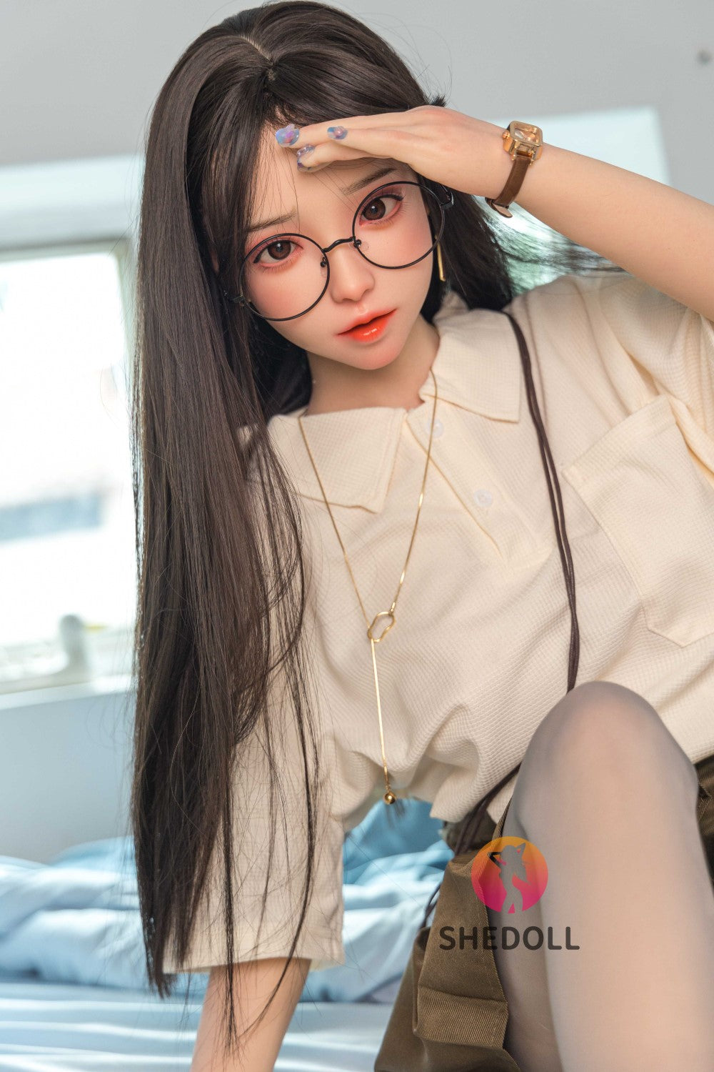 Roy Sex Doll (SHEDOLL 148 cm D puodelis #SH078 2.0 silikonas)