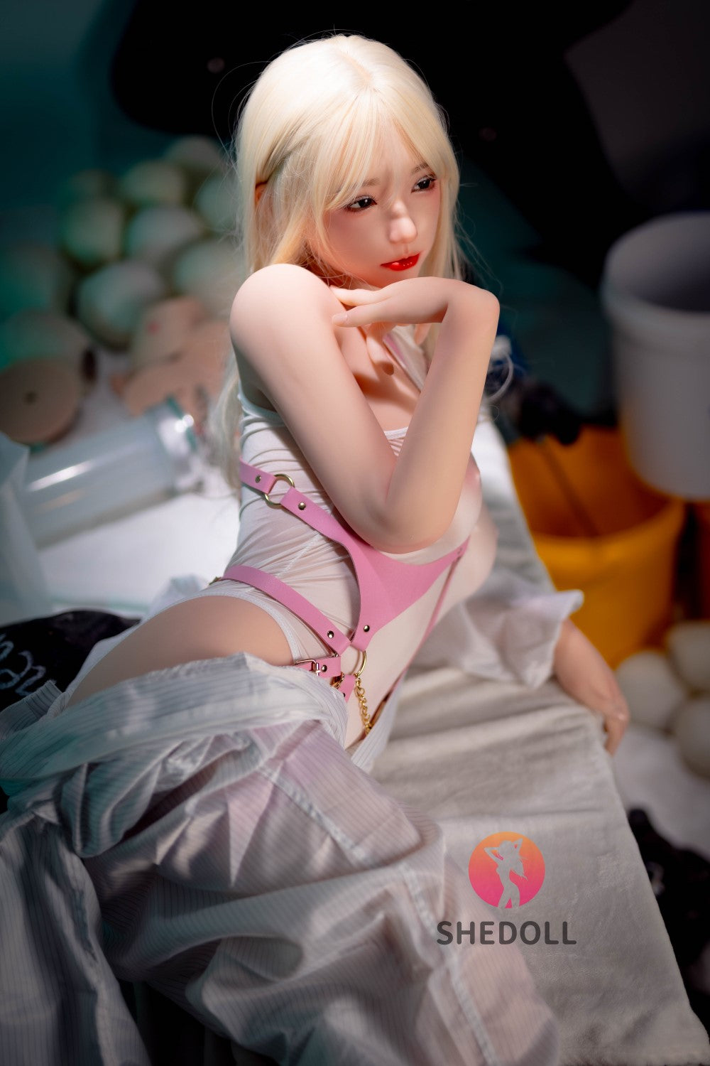 Charlene Sex Doll (SHEDOLL 158 cm C puodelis # SH130 2.0 TPE + silikonas)
