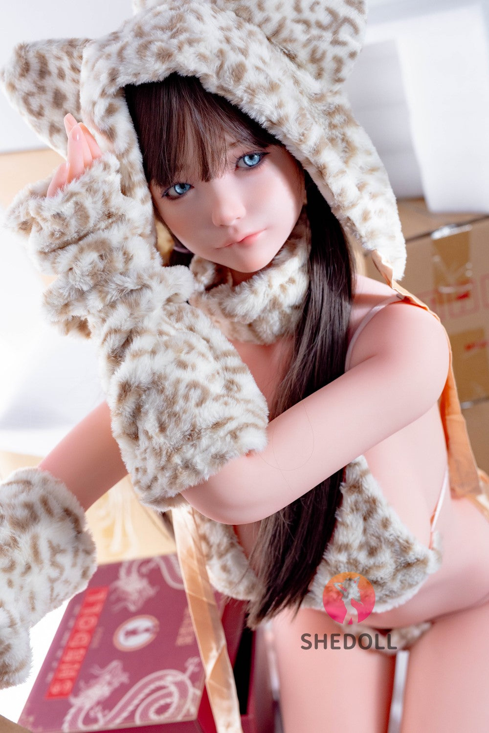 Sylvia Sex Doll (SHEDOLL 148 cm D puodelis # SH136 2.0 TPE + silikonas)