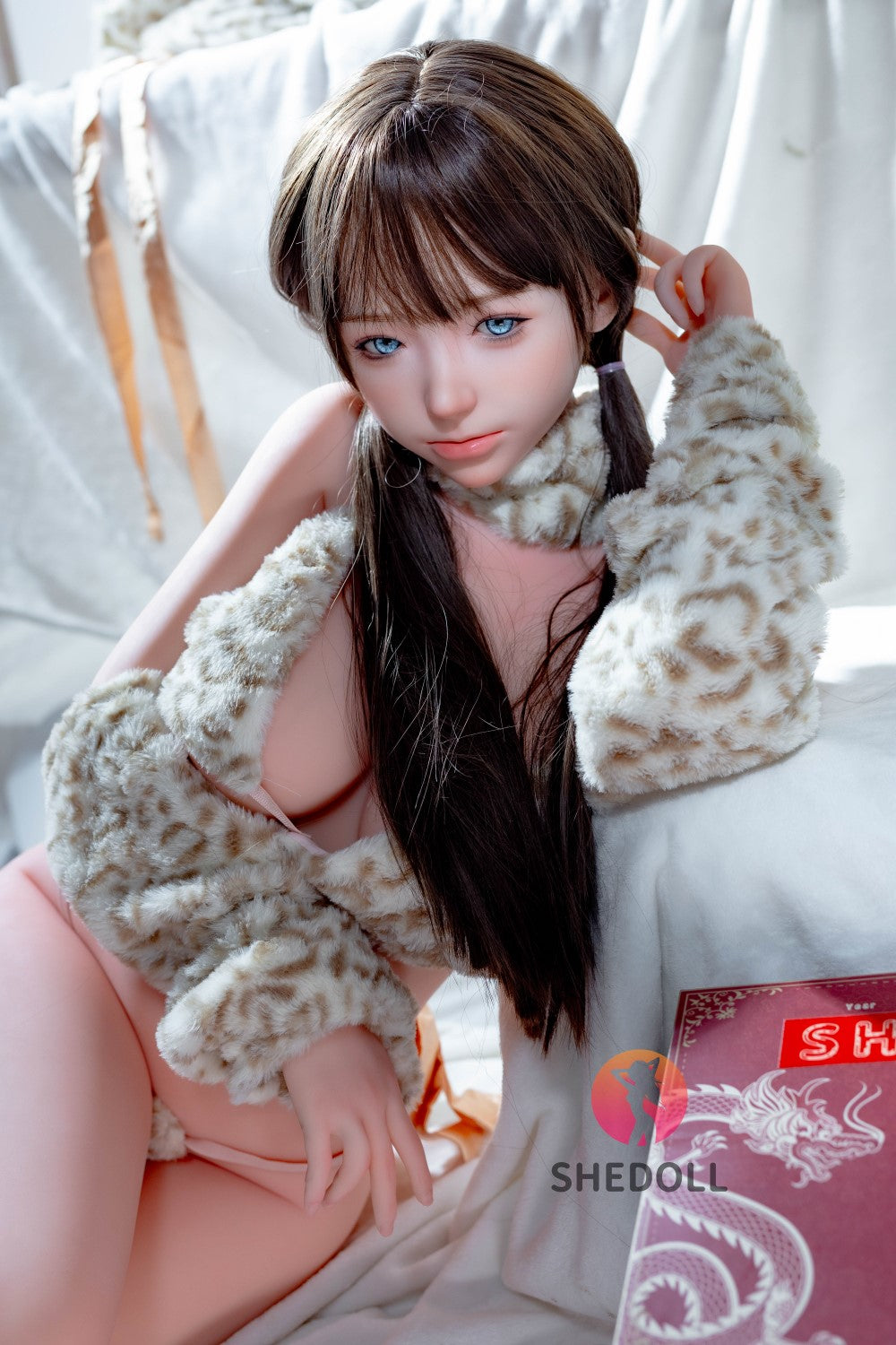 Sylvia Sex Doll (SHEDOLL 148 cm D puodelis # SH136 2.0 TPE + silikonas)