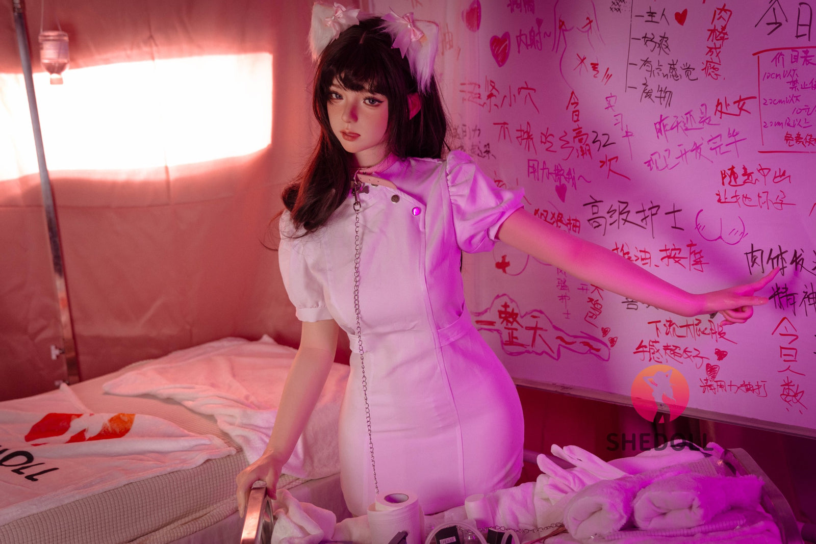Kosame Sex Doll (SHEDOLL 168 cm D puodelis # SH147 2.0 silikonas)