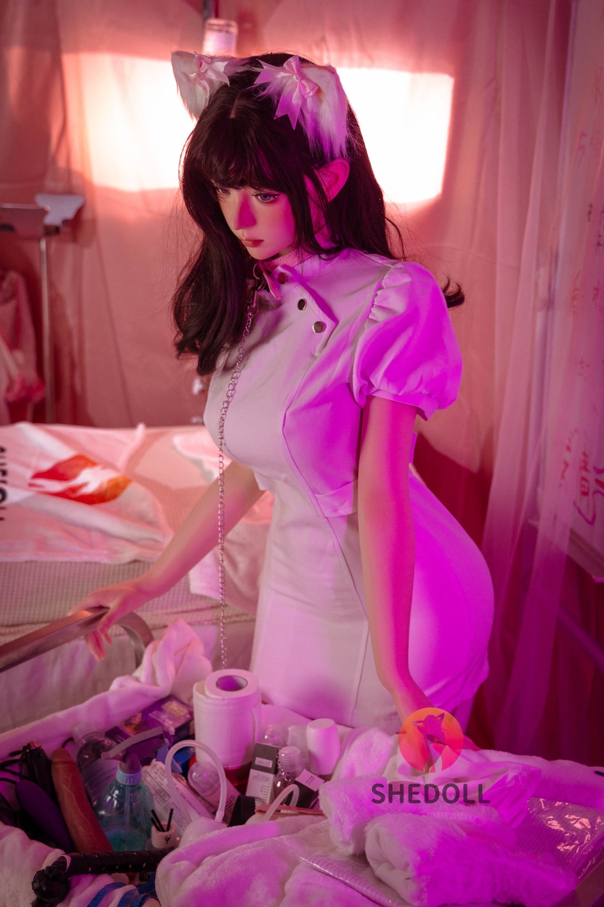 Kosame Sex Doll (SHEDOLL 168 cm D puodelis # SH147 2.0 silikonas)
