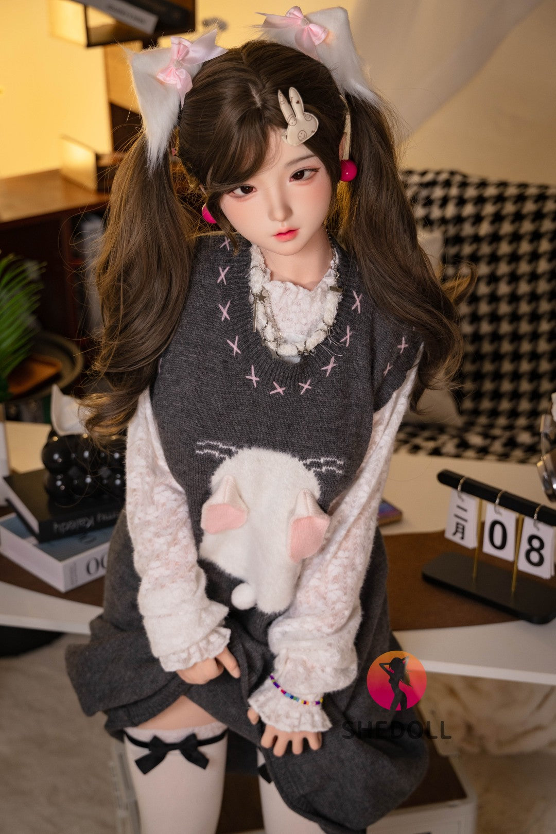 Sekso lėlė Cece (SHEDOLL 145 cm G puodelis # SH156 silikonas)