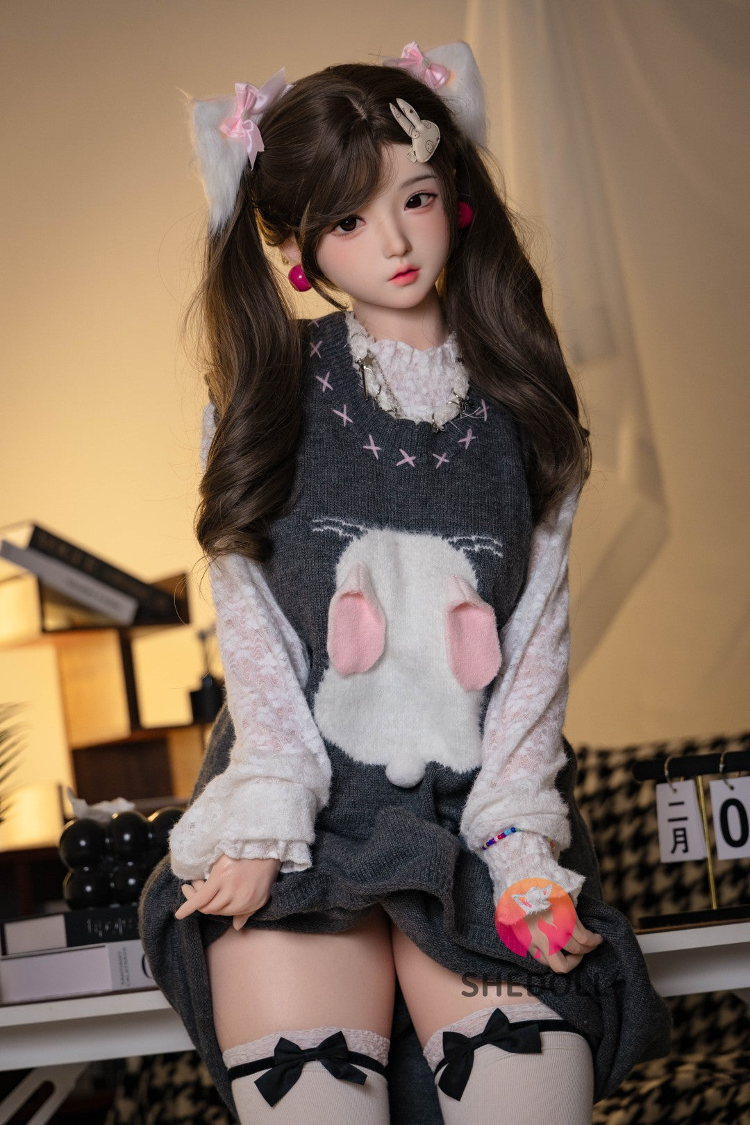 Sekso lėlė Cece (SHEDOLL 145 cm G puodelis # SH156 silikonas)