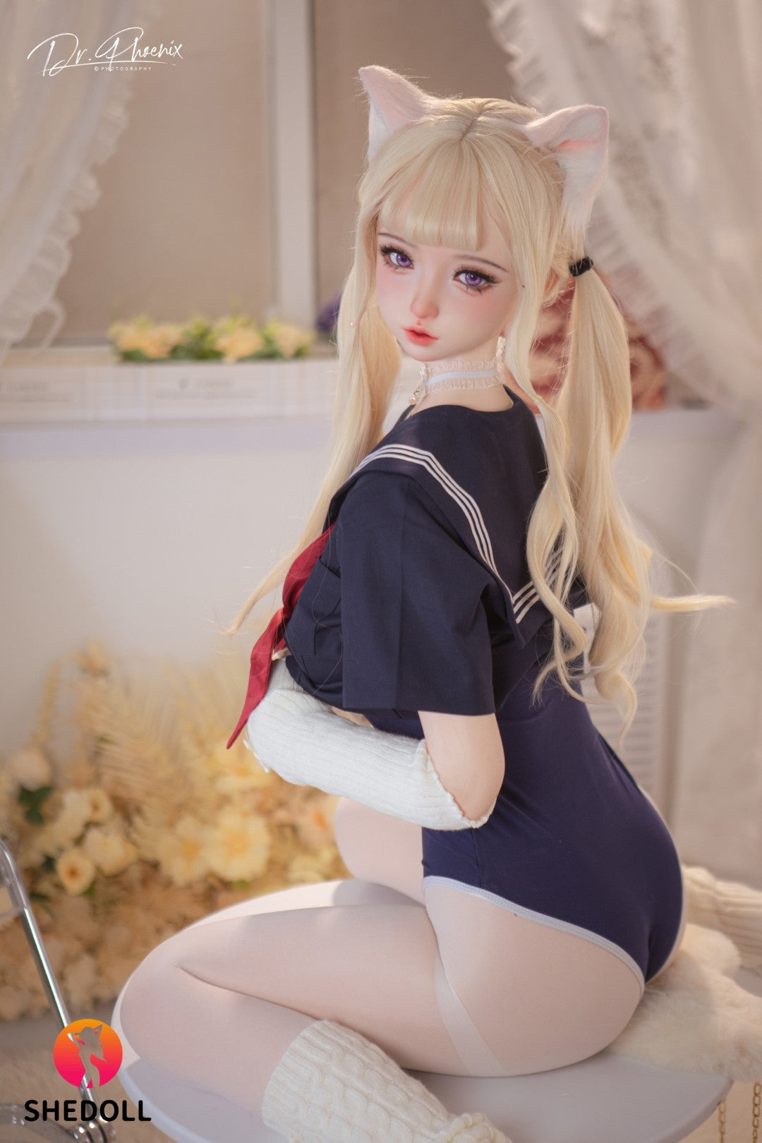 Sekso lėlė Cece (SHEDOLL 148 cm D puodelis #SH166 2.0 silikonas)