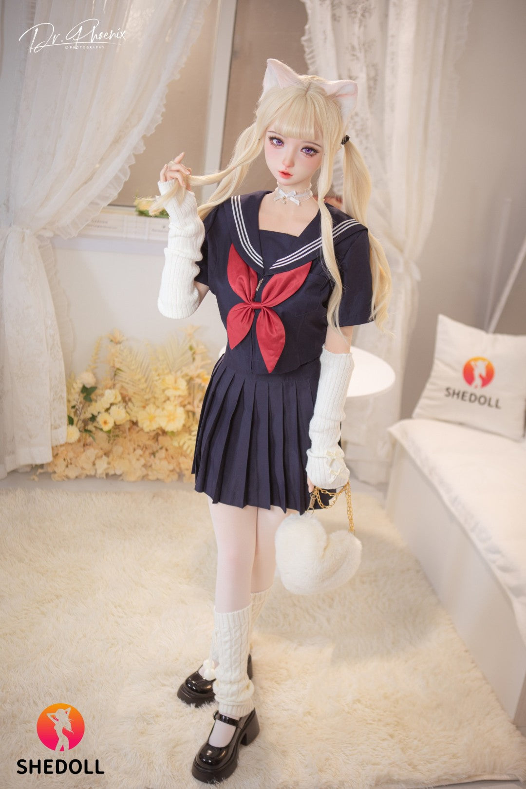 Sekso lėlė Cece (SHEDOLL 148 cm D puodelis #SH166 2.0 silikonas)