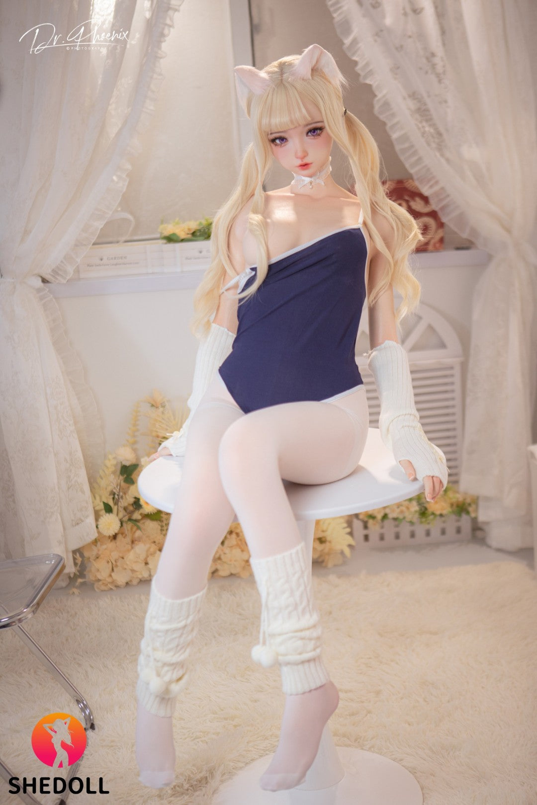 Sekso lėlė Cece (SHEDOLL 148 cm D puodelis #SH166 2.0 silikonas)