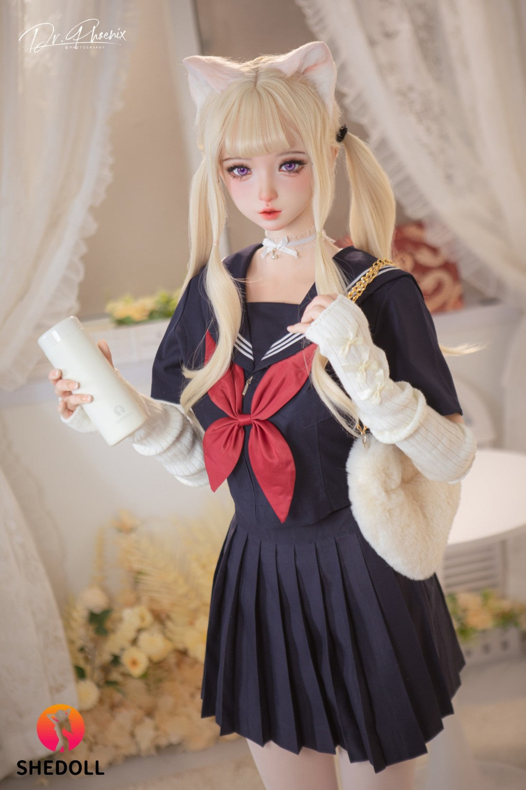 Sekso lėlė Cece (SHEDOLL 148 cm D puodelis #SH166 2.0 silikonas)