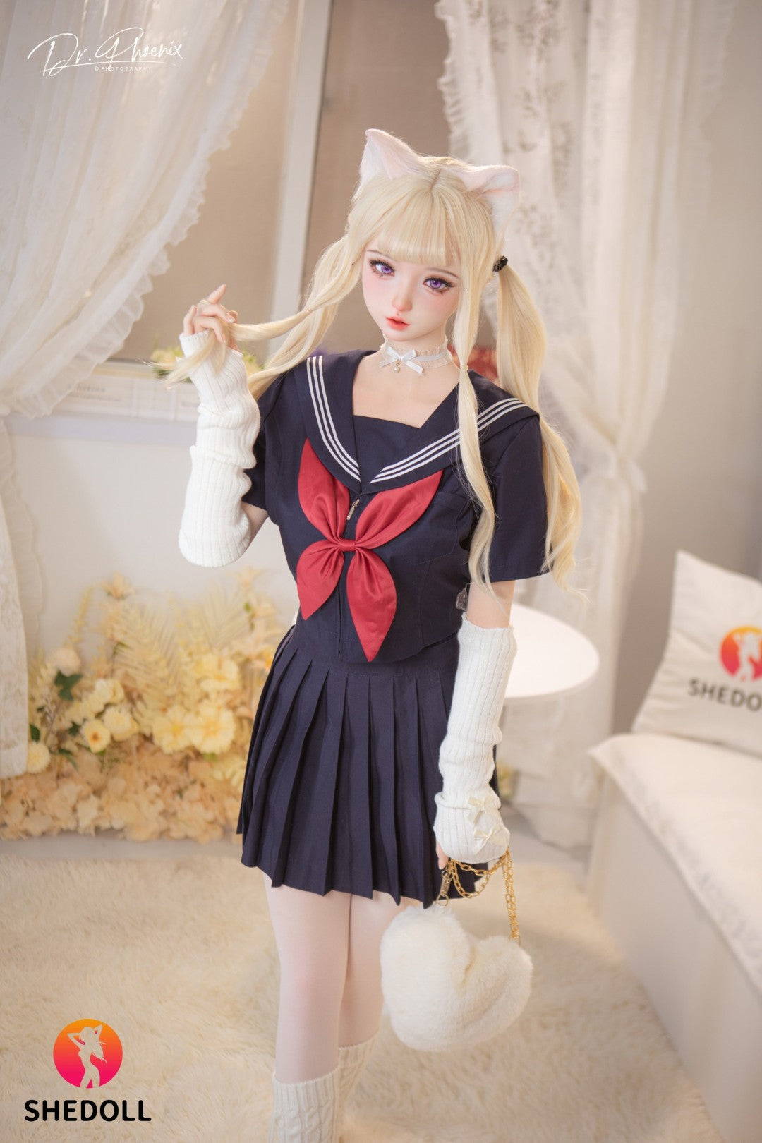 Sekso lėlė Cece (SHEDOLL 148 cm D puodelis #SH166 2.0 silikonas)