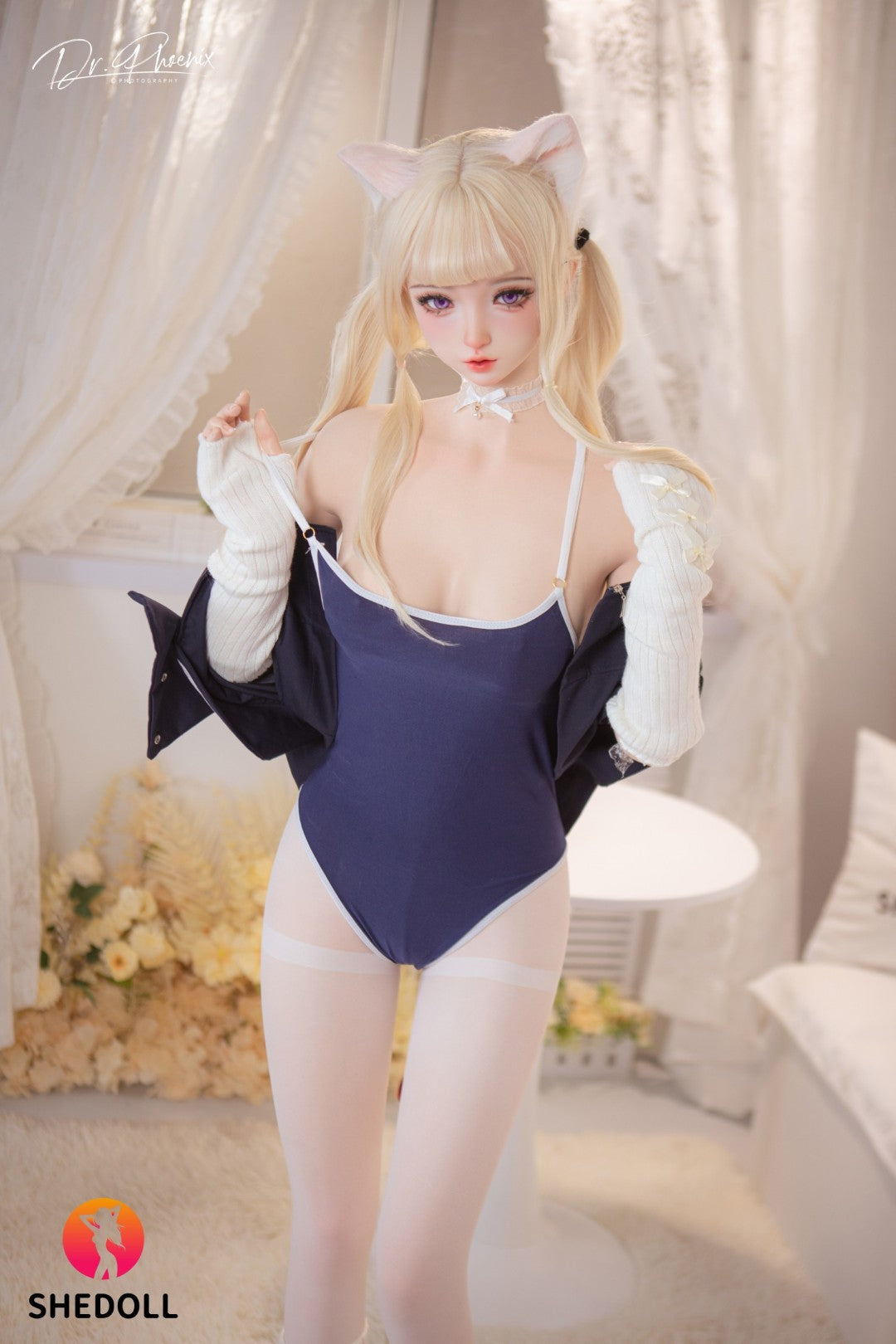 Sekso lėlė Cece (SHEDOLL 148 cm D puodelis #SH166 2.0 silikonas)