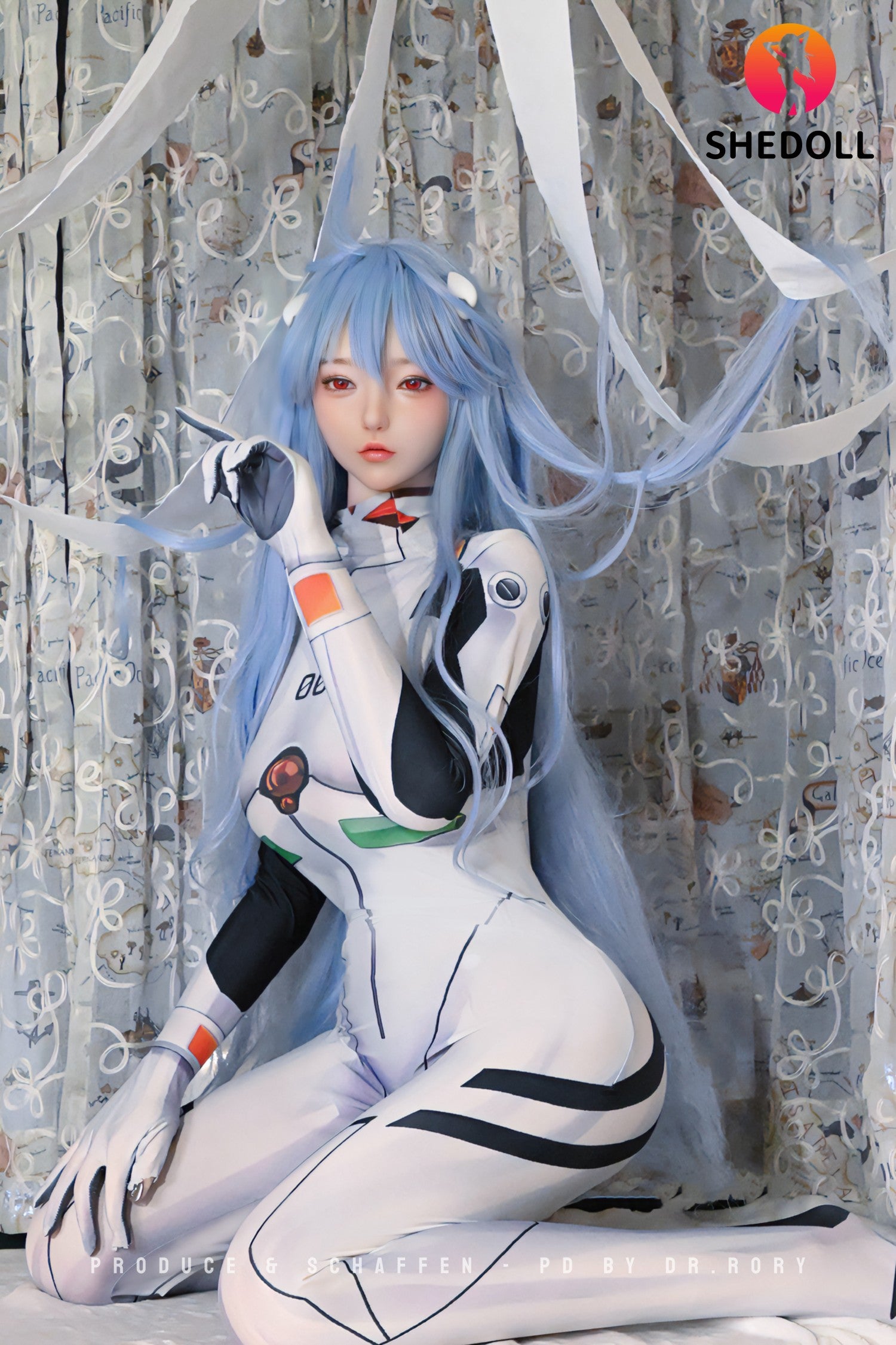 Sekso lėlė Rei Ayanami (SHEDOLL 168 cm D puodelis #SH170 2.0 silikonas)