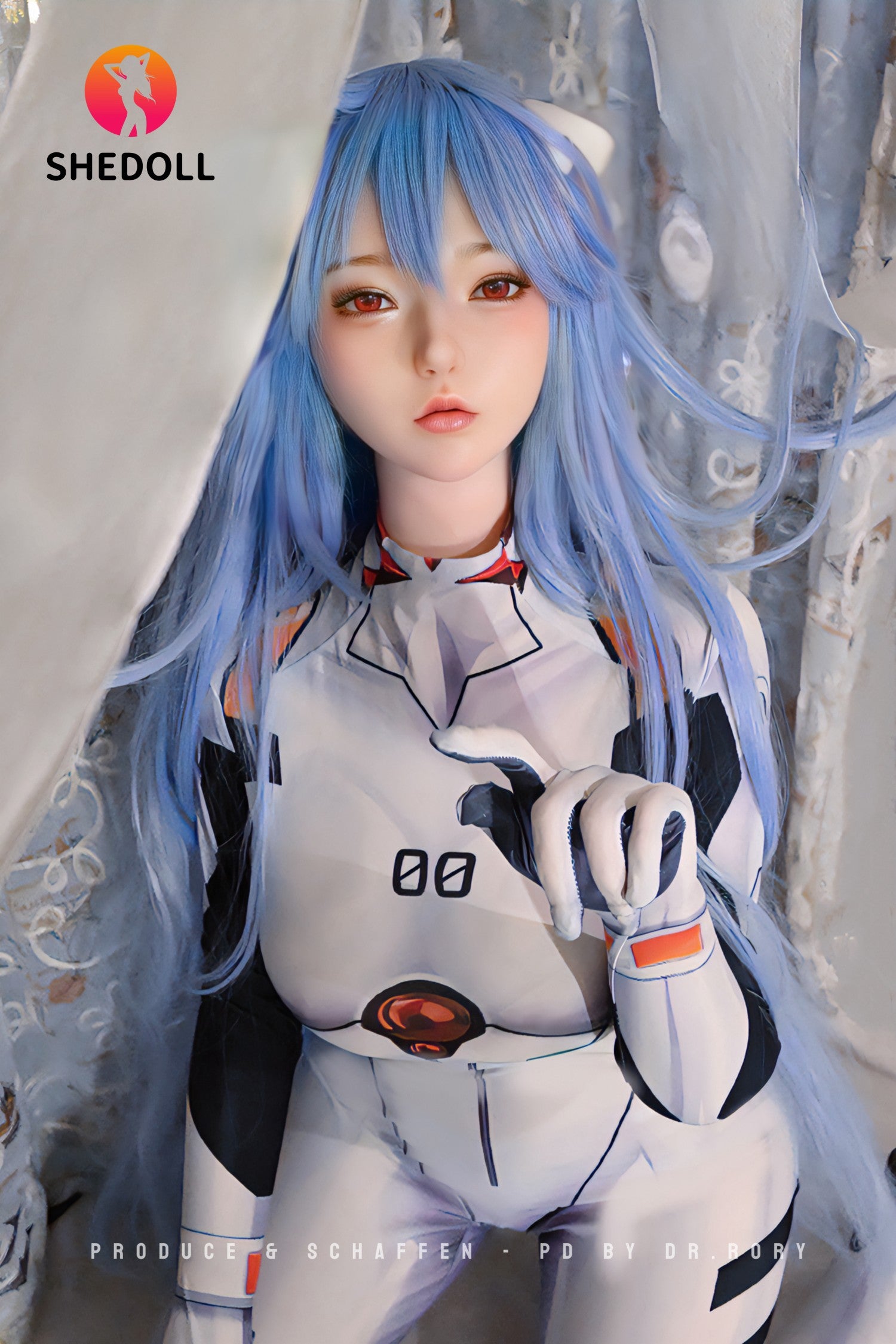 Sekso lėlė Rei Ayanami (SHEDOLL 168 cm D puodelis #SH170 2.0 silikonas)