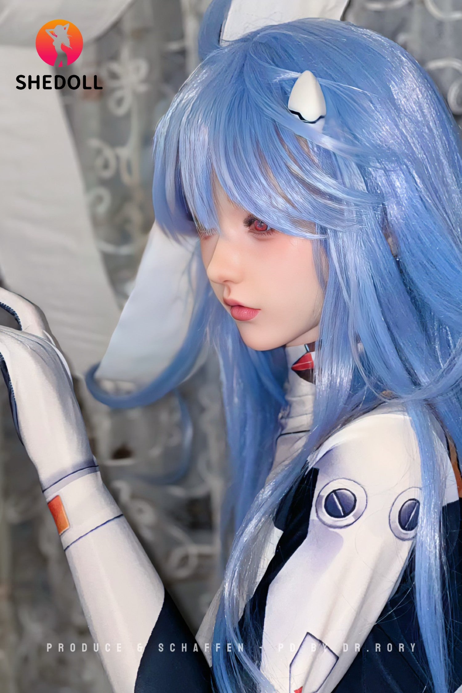 Sekso lėlė Rei Ayanami (SHEDOLL 168 cm D puodelis #SH170 2.0 silikonas)