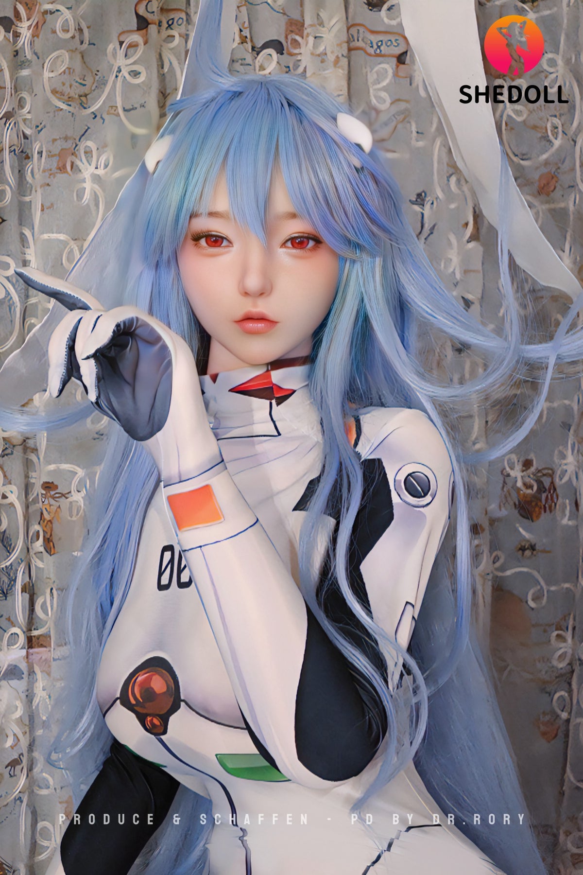 Sekso lėlė Rei Ayanami (SHEDOLL 168 cm D puodelis #SH170 2.0 silikonas)
