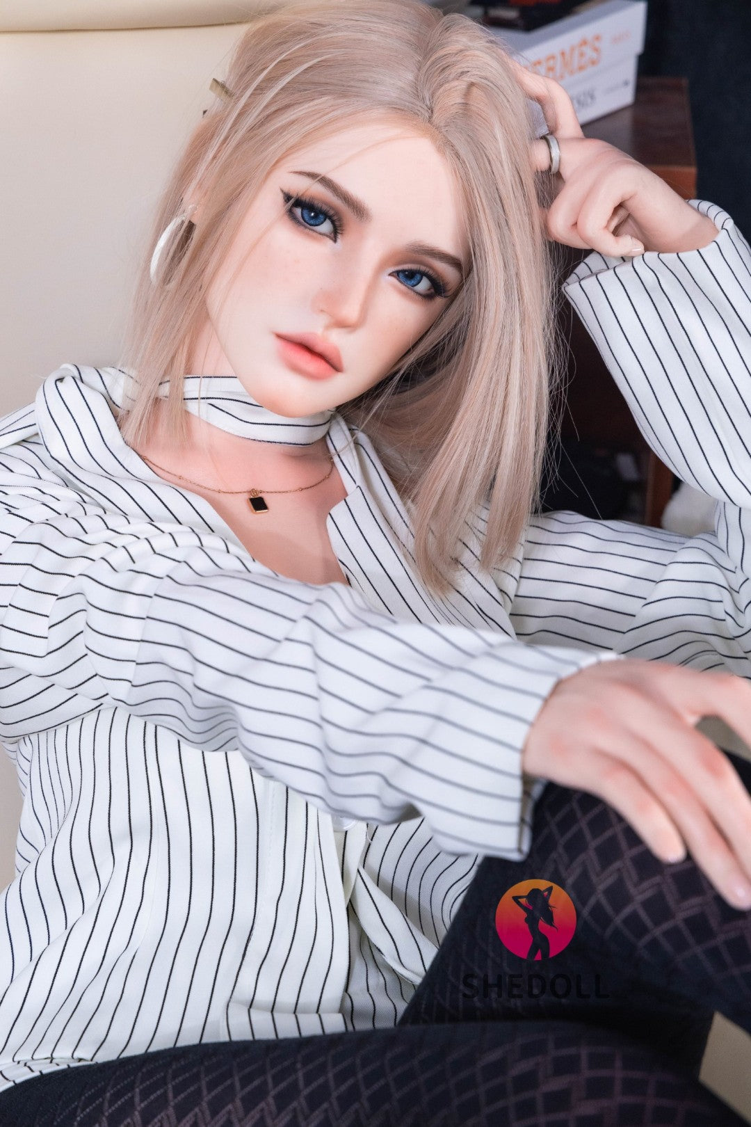 Sekso lėlė Talia (SHEDOLL 168 cm D puodelis # SH171 silikonas)