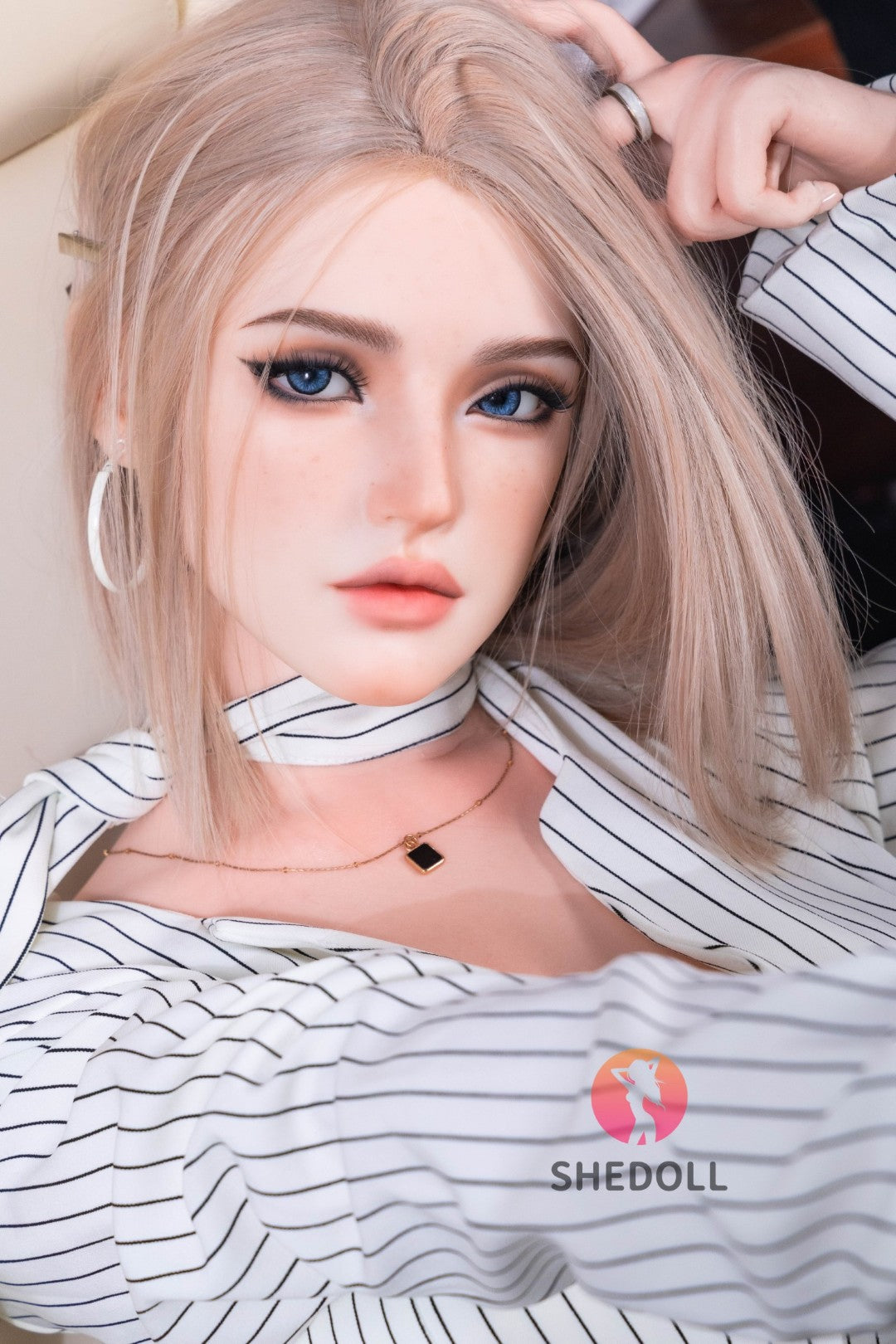 Sekso lėlė Talia (SHEDOLL 168 cm D puodelis # SH171 silikonas)