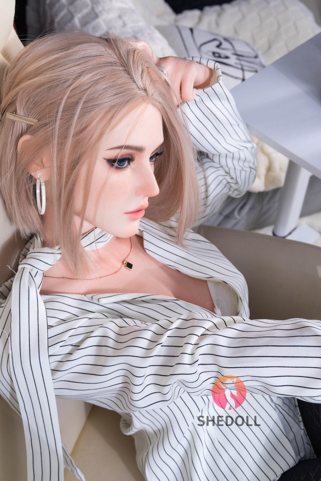 Sekso lėlė Talia (SHEDOLL 168 cm D puodelis # SH171 silikonas)