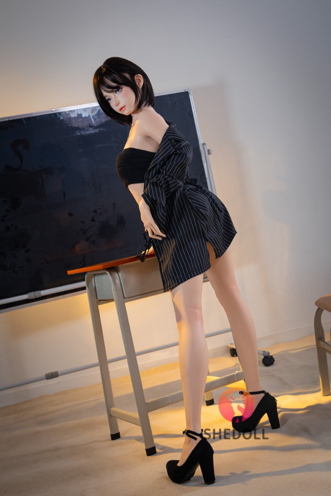 Sekso lėlė Lina (SHEDOLL 152 cm A-puodelis #SH200 2.0 silikonas)