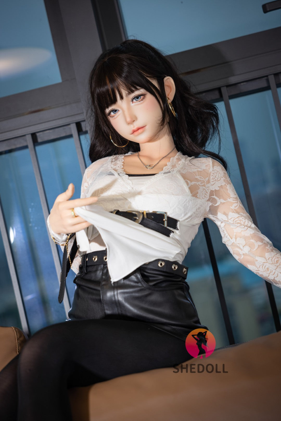 Sekso lėlė Lina (SHEDOLL 152 cm A-puodelis #SH202 2.0 silikonas)