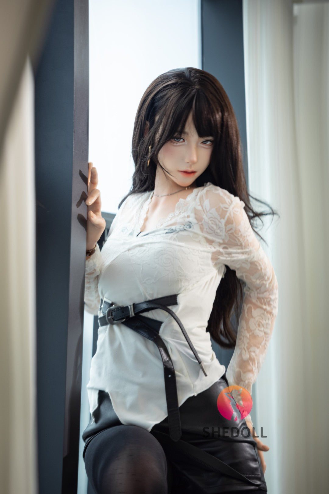 Sekso lėlė Lina (SHEDOLL 152 cm A-puodelis #SH202 2.0 silikonas)