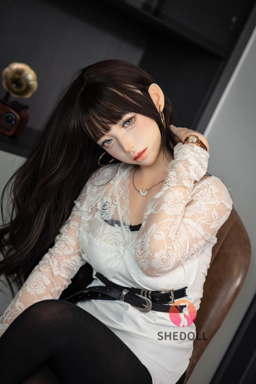 Sekso lėlė Lina (SHEDOLL 152 cm A-puodelis #SH202 2.0 silikonas)