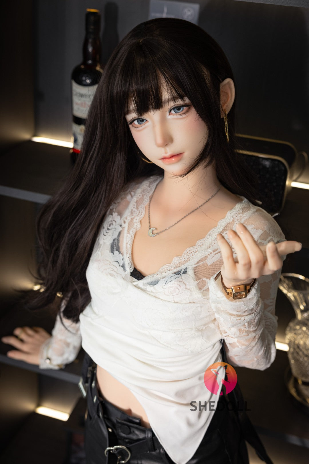 Sekso lėlė Lina (SHEDOLL 152 cm A-puodelis #SH202 2.0 silikonas)