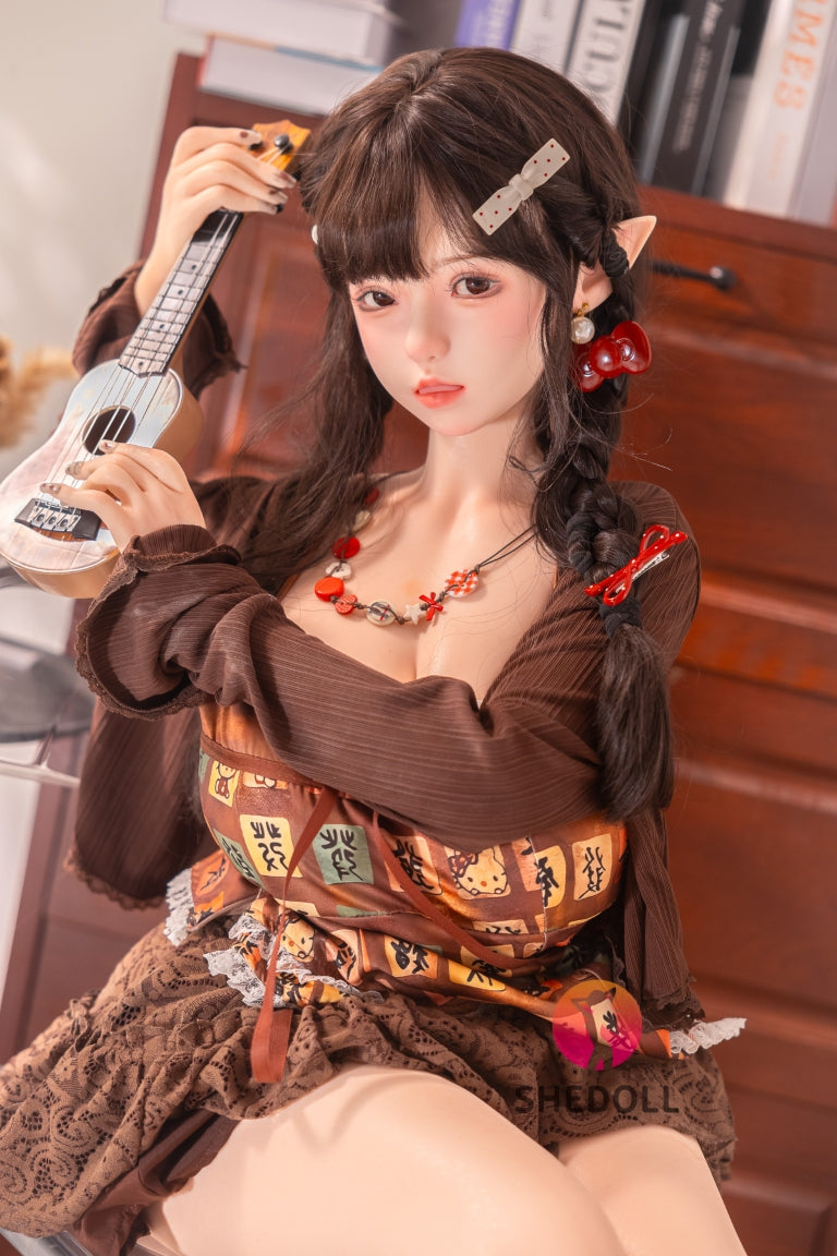 Aileen Sex Doll (SHEDOLL 145 cm G puodelis # SH215 silikonas)