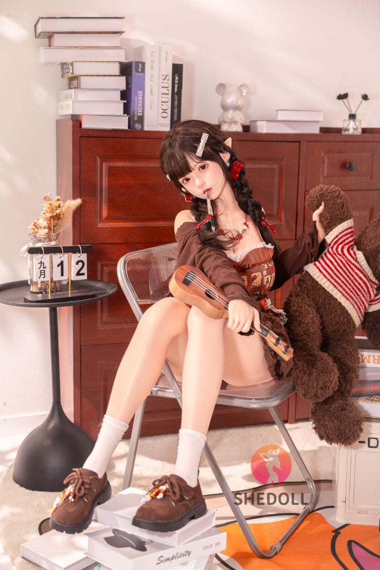 Aileen Sex Doll (SHEDOLL 145 cm G puodelis # SH215 silikonas)