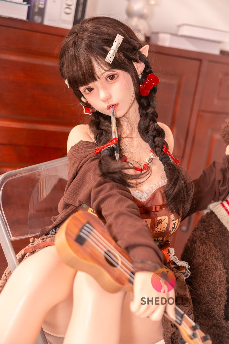 Aileen Sex Doll (SHEDOLL 145 cm G puodelis # SH215 silikonas)
