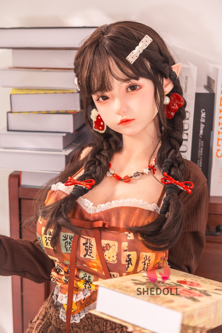 Aileen Sex Doll (SHEDOLL 145 cm G puodelis # SH215 silikonas)
