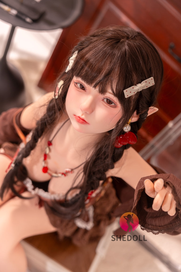 Aileen Sex Doll (SHEDOLL 145 cm G puodelis # SH215 silikonas)