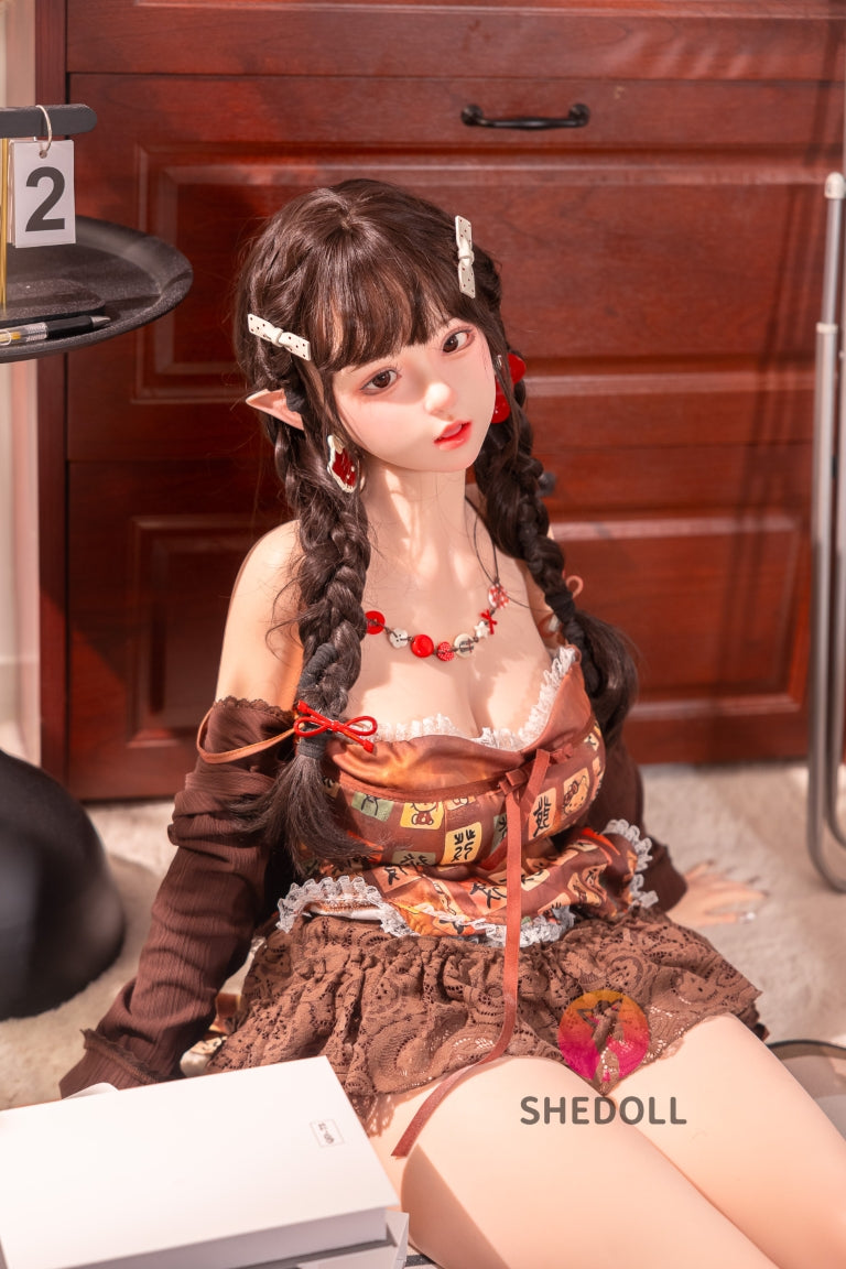 Aileen Sex Doll (SHEDOLL 145 cm G puodelis # SH215 silikonas)