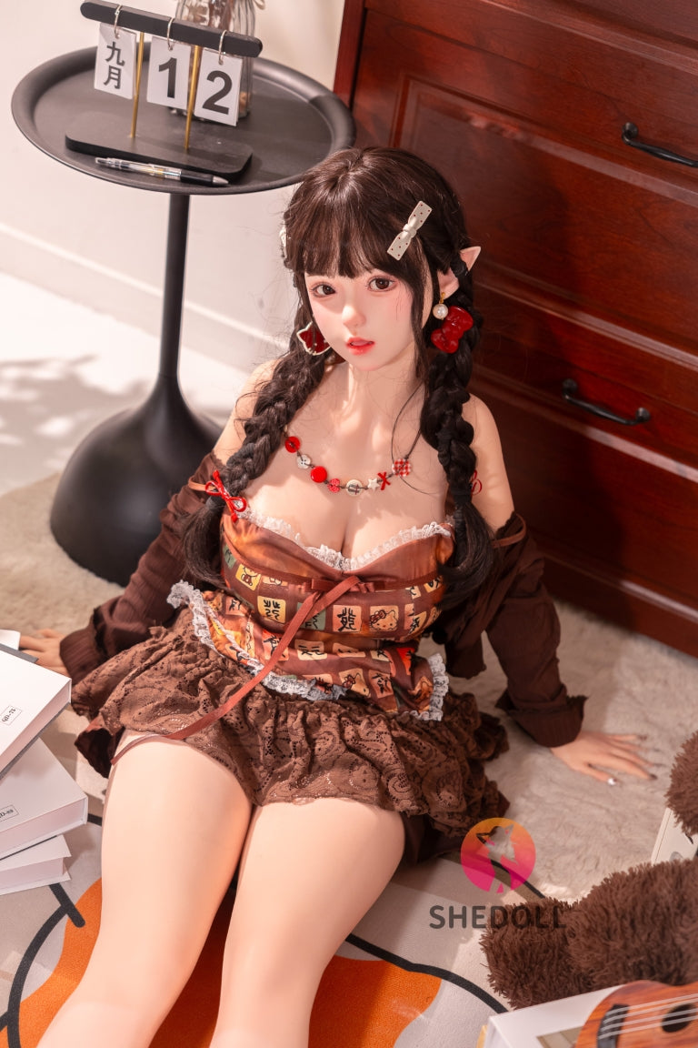 Aileen Sex Doll (SHEDOLL 145 cm G puodelis # SH215 silikonas)