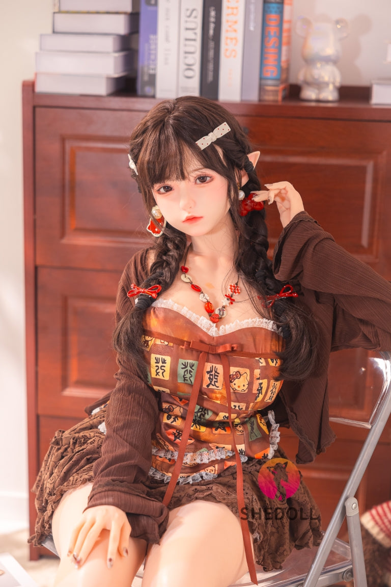 Aileen Sex Doll (SHEDOLL 145 cm G puodelis # SH215 silikonas)