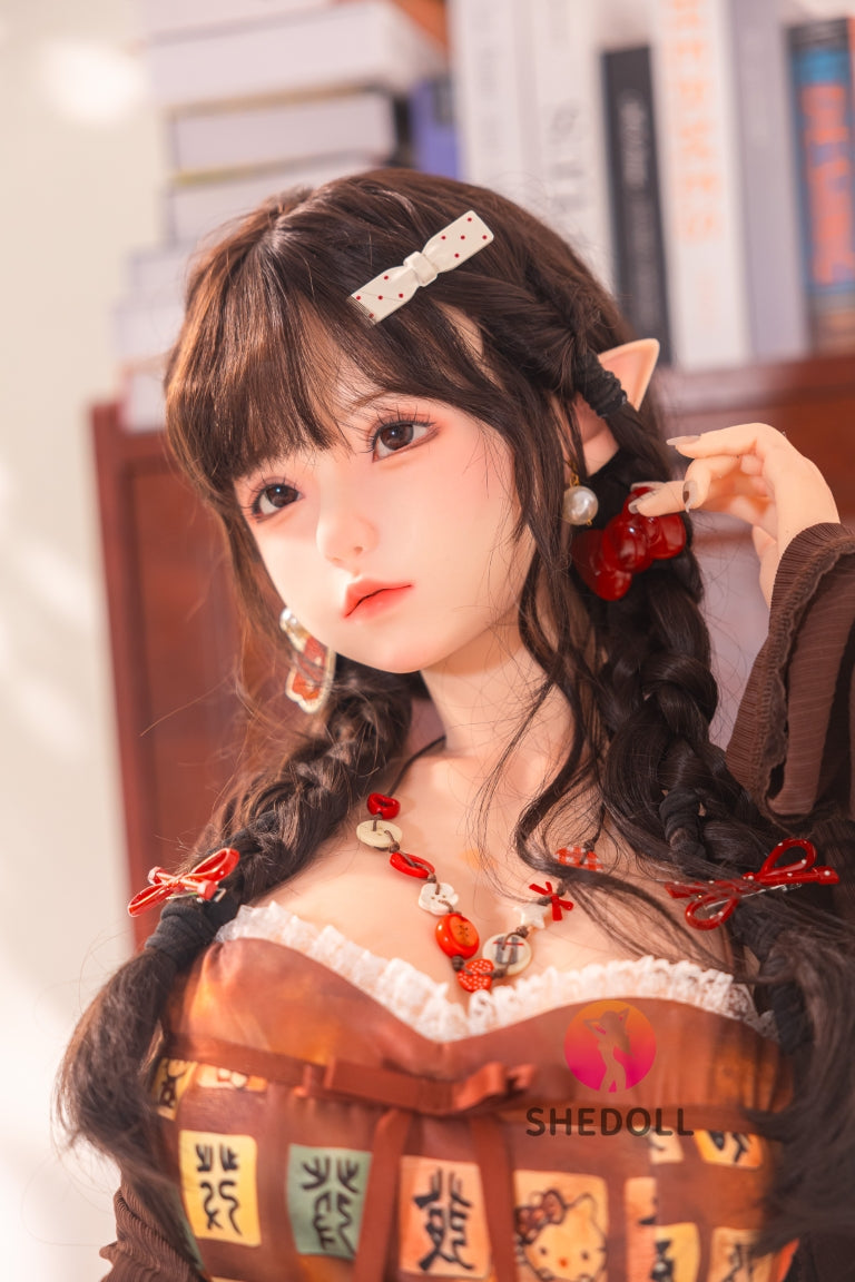 Aileen Sex Doll (SHEDOLL 145 cm G puodelis # SH215 silikonas)