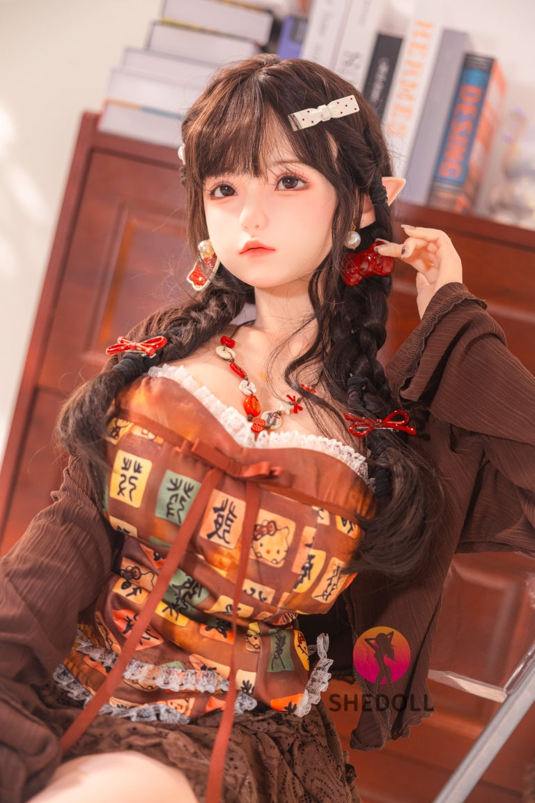 Aileen Sex Doll (SHEDOLL 145 cm G puodelis # SH215 silikonas)