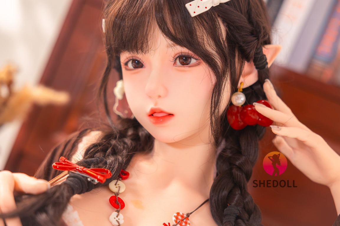 Aileen Sex Doll (SHEDOLL 145 cm G puodelis # SH215 silikonas)