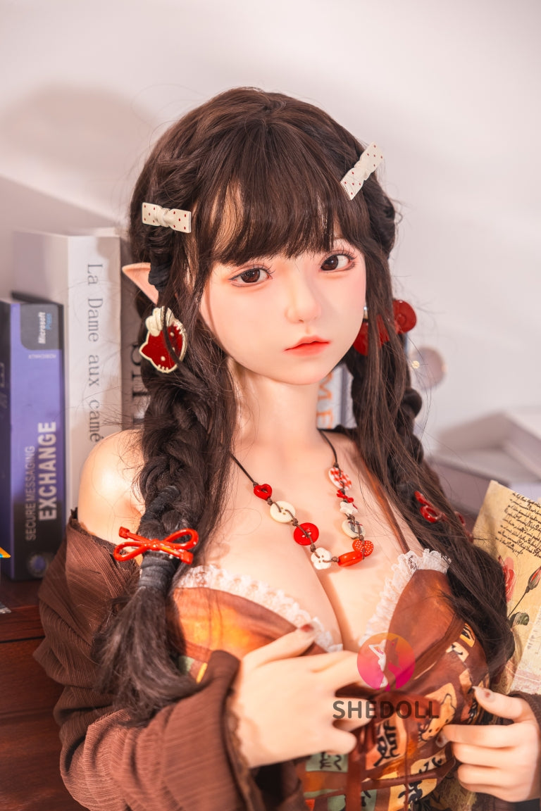 Aileen Sex Doll (SHEDOLL 145 cm G puodelis # SH215 silikonas)