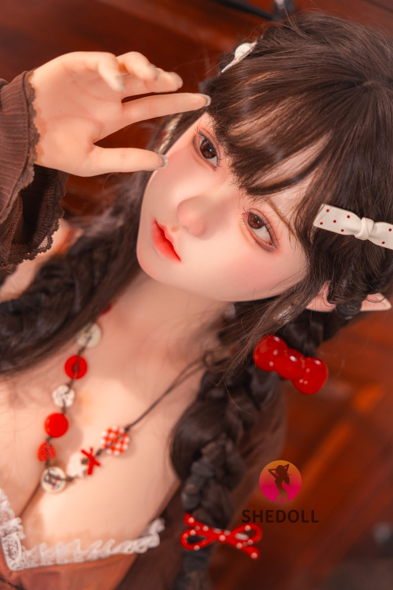 Aileen Sex Doll (SHEDOLL 145 cm G puodelis # SH215 silikonas)