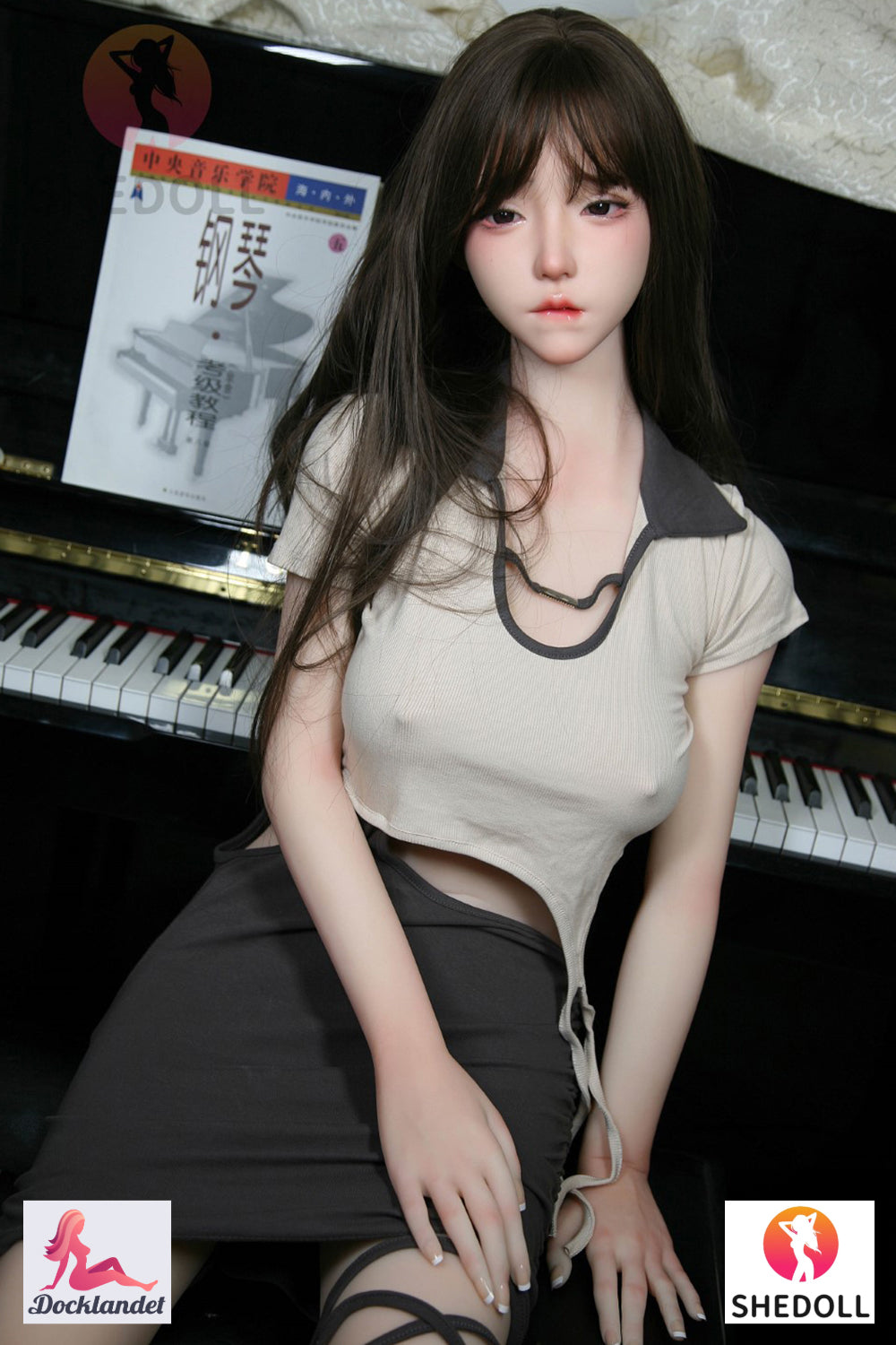 Chole Sex Doll (SHEDOLL 158 cm C puodelis # SH070 TPE + silikonas)