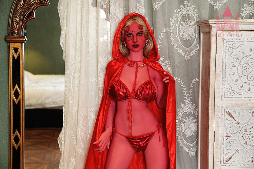 Sekso lėlė Scarlett (Dolls Castle 163 cm F-taurė #A3 TPE)