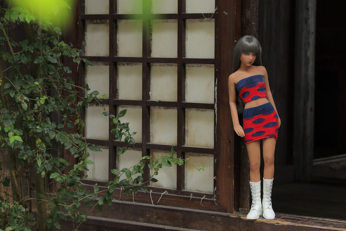 Momoko sekso lėlė (Climax Doll Mini 60cm B puodelis, silikonas)