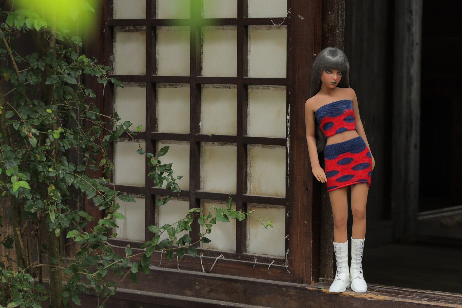 Momoko sekso lėlė (Climax Doll Mini 60cm B puodelis, silikonas)