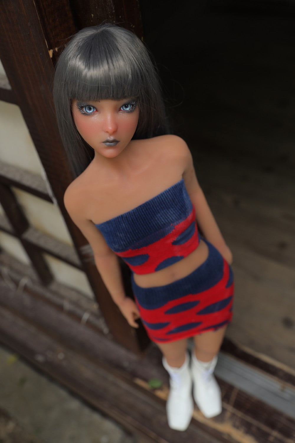 Momoko sekso lėlė (Climax Doll Mini 60cm B puodelis, silikonas)