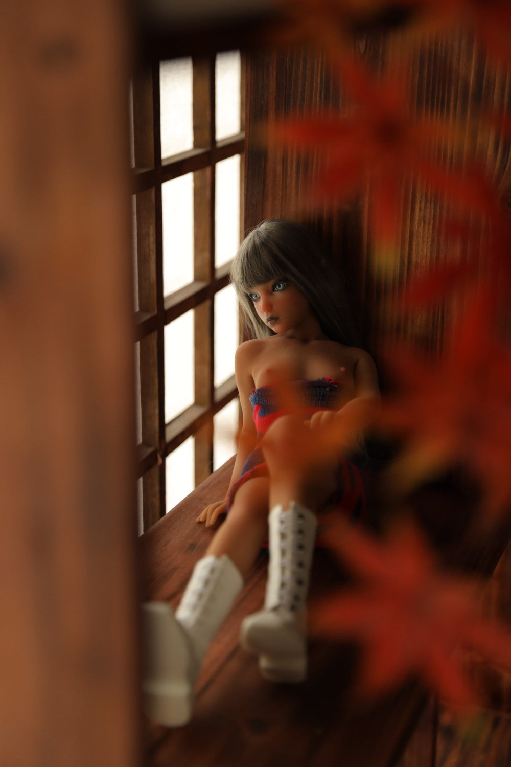 Momoko sekso lėlė (Climax Doll Mini 60cm B puodelis, silikonas)