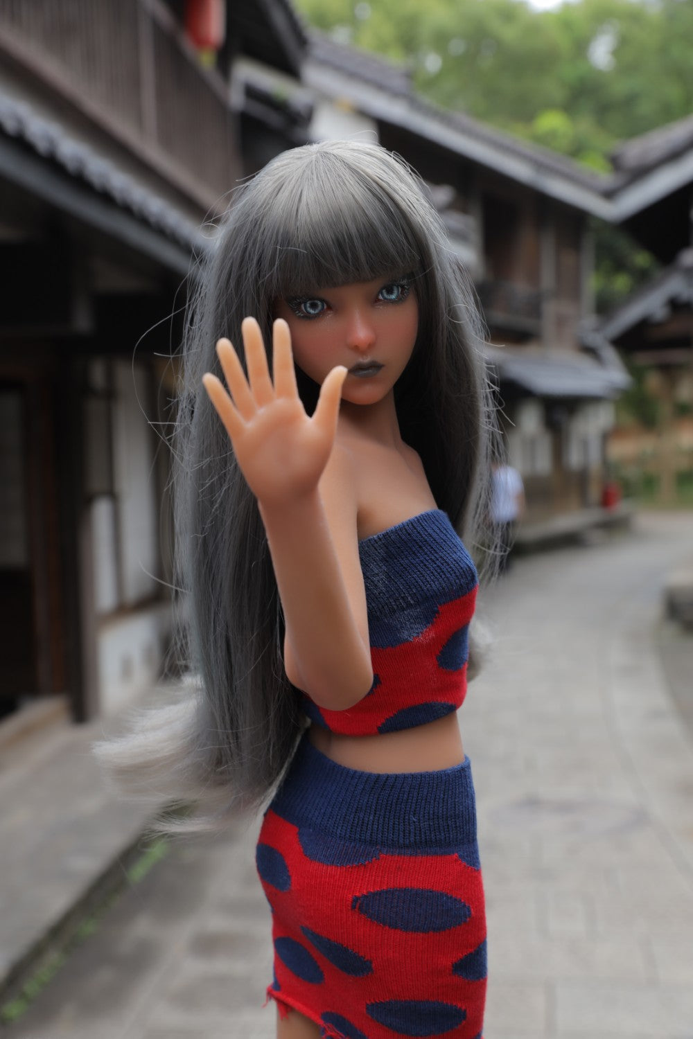 Momoko sekso lėlė (Climax Doll Mini 60cm B puodelis, silikonas)